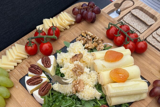 Cheese platter by Boat on Lake Thun, Interlaken - A calm start near Sigriswil