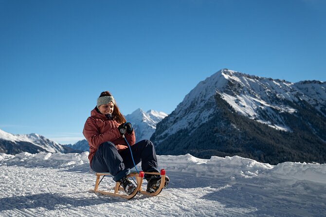 Day Sledding in Interlaken - What to wear when your feet are the brakes