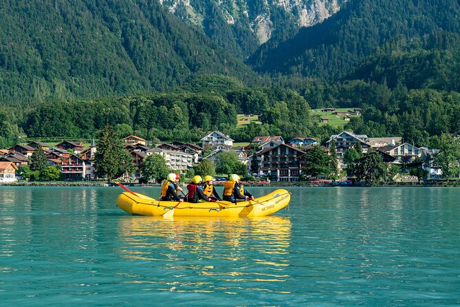 Family Rafting - Reaching Lake Brienz
