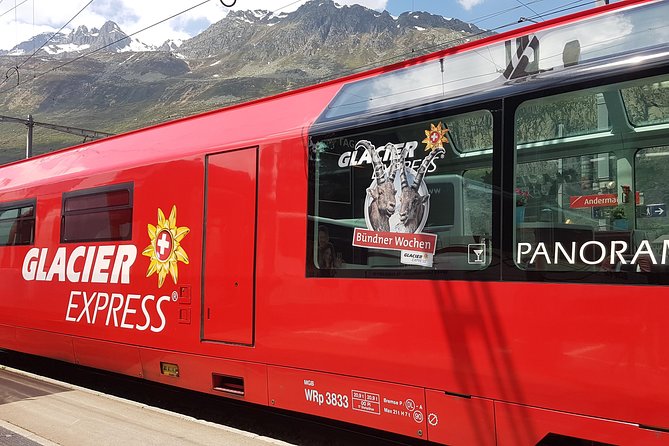 Glacier Express Panoramic Train Round Trip from Zürich With Private Guide - Andermatt offers a ten-minute Alpine pause