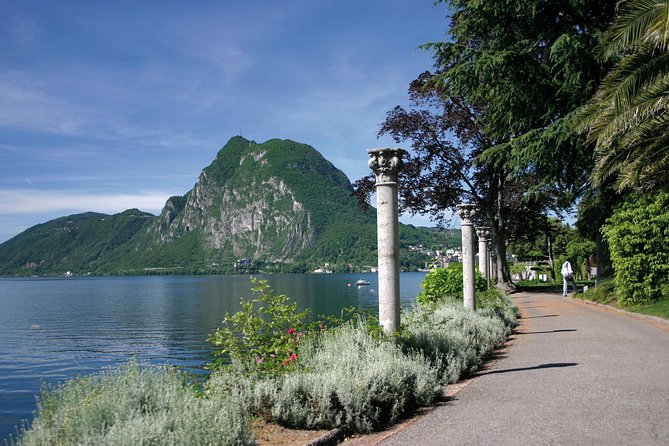 Guided Walk from Lugano to Gandria promoted by Lugano Region - return by boat - Parco Ciani: a calm opening beside the lake