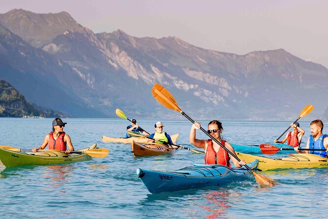 Kayak Tour of the Turquoise Lake Brienz - Turquoise water, mountain views, and changing weather