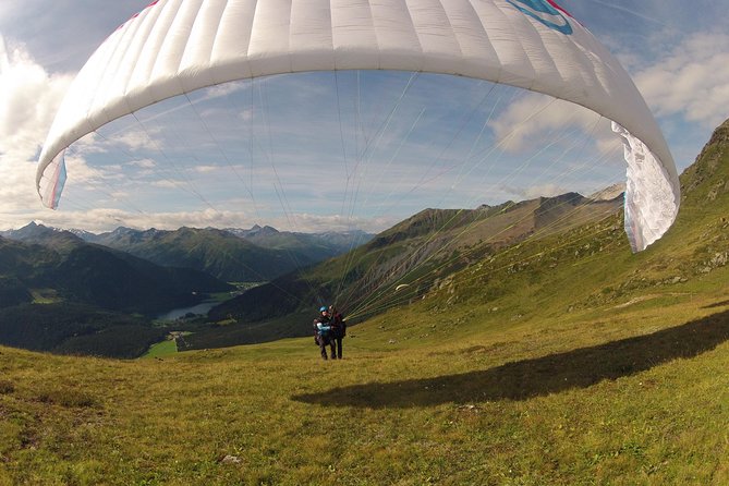 Klosters Tandem Paragliding Flight from Gotschna - From Klosters Platz to the Gotschna launch site