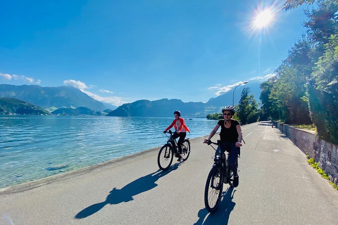 Lake Lucerne Peninsula e-Bike Tour - From Lucerne station toward the lake