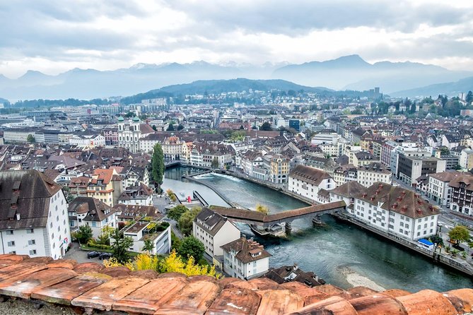 Lucerne small group walking tour and Lake Cruise from Zürich - Spreuerbrücke and Mühlenplatz show a quieter side