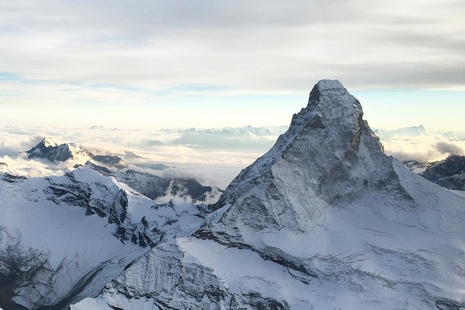 Matterhorn helicopter tour - longest scenic flight from Bern over the Swiss Alps - Glaciers and the Blüemlisalp Mountain Hut