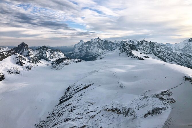 Matterhorn helicopter tour - longest scenic flight from Bern over the Swiss Alps - Breithorn and the High Ice Around Zermatt
