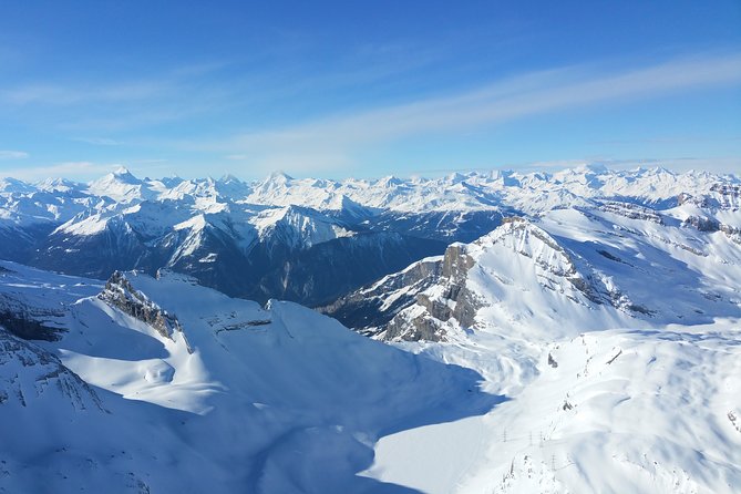Matterhorn helicopter tour - longest scenic flight from Bern over the Swiss Alps - Oeschinensee, the Turquoise Lake Above Kandersteg