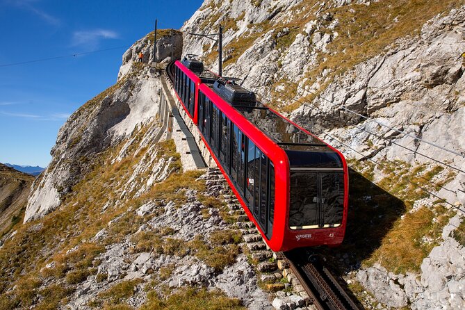 Mt Pilatus and Lucerne Day Trip from Zurich With Lake Cruise - Riding from Kriens toward Mt Pilatus