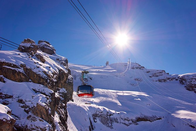 Mt Titlis Cable Car from Engelberg with Ice Flyer - Flying over the glacier on the Ice Flyer