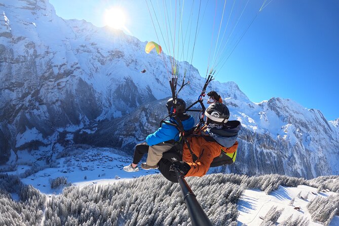 Mürren Lauterbrunnen: Paragliding Panorama Tandem Flights - Takeoff: a short run, then open air