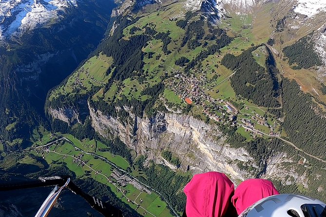 Paragliding Tandem in Switzerland - Taking the Cable Car and Walking to Takeoff