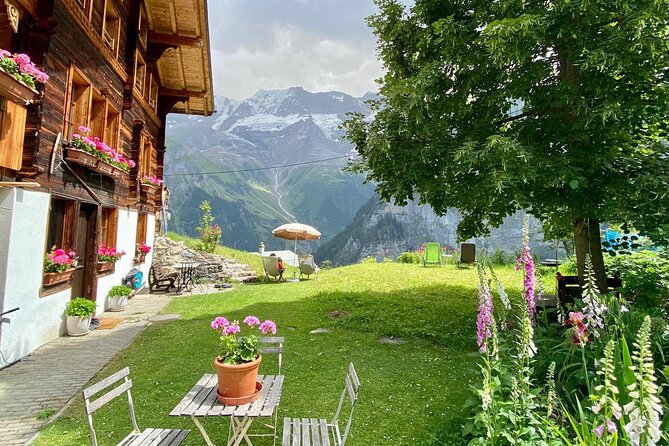 Private Full-Day Tour to Grindelwald Lauterbrunnen Interlaken Mürren from Basel - Raclette outdoors in Gimmelwald