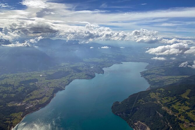 Private helicopter flight to Stockhorn mountain, with view to the Swiss Alps - Niesen, the pyramid of Switzerland