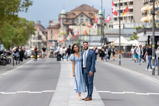 Private Photoshoot in Interlaken and Lake Thun - Professional flash changes the look of the photos
