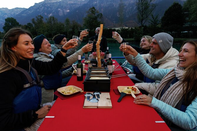 Raclette Rafting in Interlaken - A Swiss cheese dinner with an unusual setting
