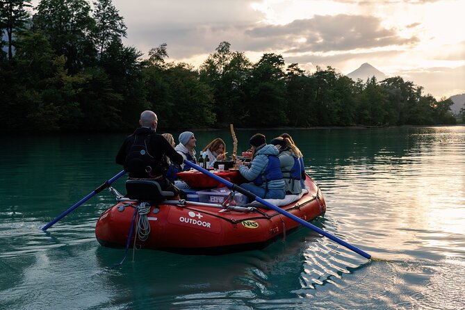 Raclette Rafting in Interlaken - The evening light can make or break the views