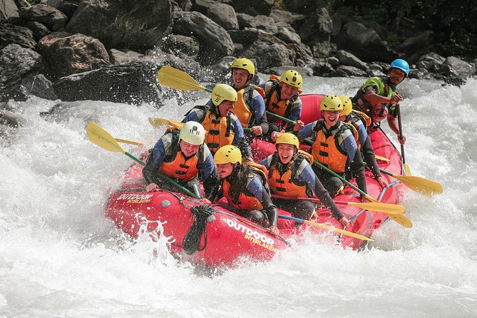 River Rafting Lütschine in Bernese Oberland - The calmer run toward Lake Brienz