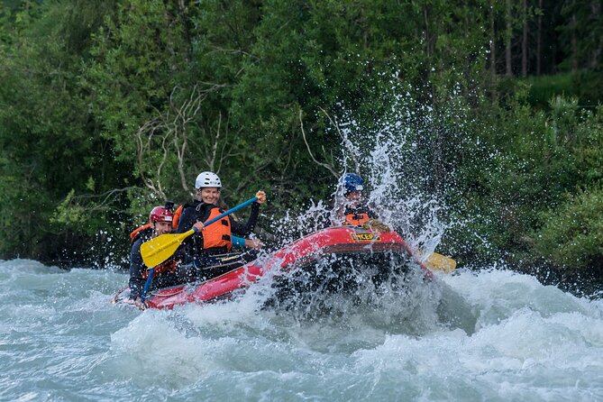Whitewater Action Rafting Experience in Engadin - The take-out near Ardez and the return to base